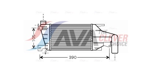 Intercooler, charger - OLA4417 AVA QUALITY COOLING