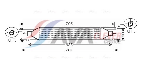 Intercooler - OLA4420 AVA QUALITY COOLING