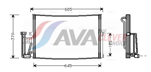 Condensatore, Climatizzatore - OLA5241 AVA QUALITY COOLING