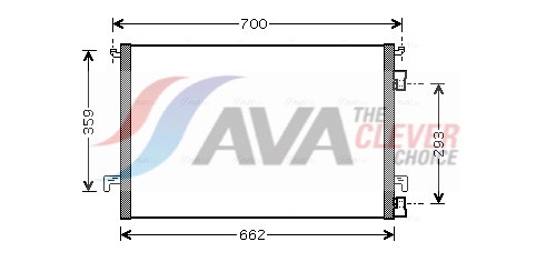 Condensatore, Climatizzatore - OLA5397 AVA QUALITY COOLING