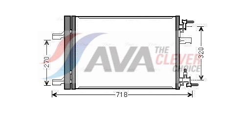 Condenser, air conditioning - OLA5500D AVA QUALITY COOLING