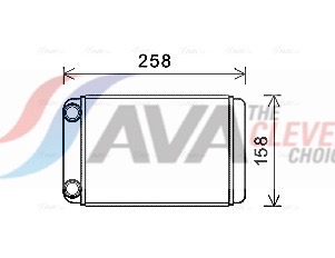Heat Exchanger, interior heating - OLA6677 AVA QUALITY COOLING