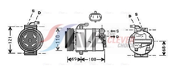 Compressore, Climatizzatore - OLAK317 AVA QUALITY COOLING