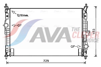 Radiator, engine cooling - PE2386 AVA QUALITY COOLING