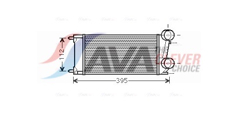 Intercooler - PEA4343 AVA QUALITY COOLING