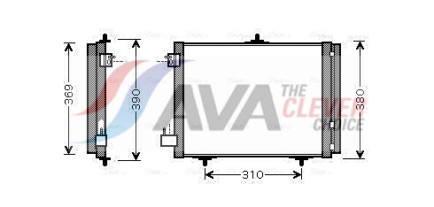 Condenser, air conditioning - PEA5295D AVA QUALITY COOLING