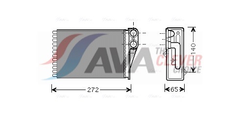Heat Exchanger, interior heating - PEA6292 AVA QUALITY COOLING