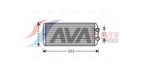 Scambiatore calore, Riscaldamento abitacolo - PEA6312 AVA QUALITY COOLING