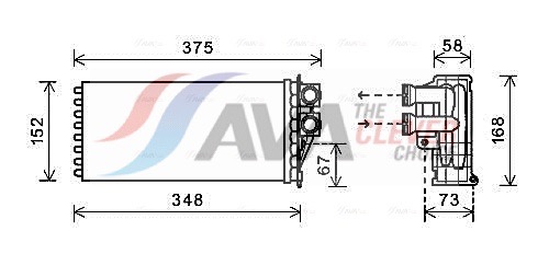 Heat Exchanger, interior heating - PEA6359 AVA QUALITY COOLING