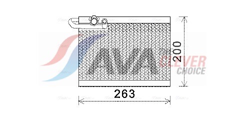 Evaporator, air conditioning - PEV351 AVA QUALITY COOLING