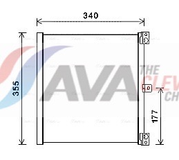 Condenser, air conditioning - PR5088 AVA QUALITY COOLING