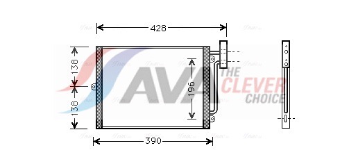 Condensatore, Climatizzatore - PRA5038 AVA QUALITY COOLING