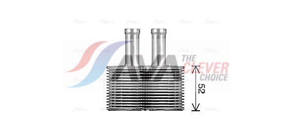 Oil Cooler, engine oil - RT3660 AVA QUALITY COOLING