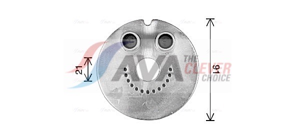 Oil Cooler, engine oil - RT3660 AVA QUALITY COOLING