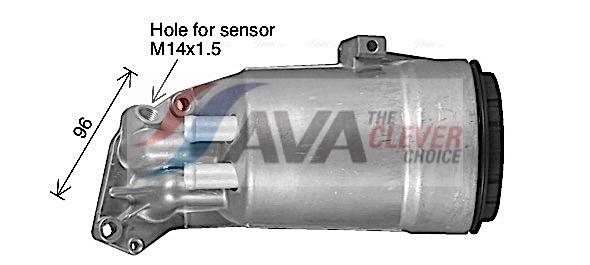 Oil Cooler, engine oil - RT3660H AVA QUALITY COOLING