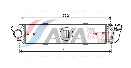 Intercooler, charger - RT4622 AVA QUALITY COOLING