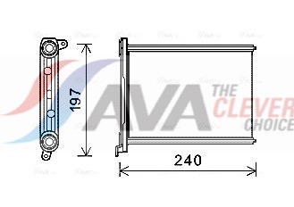 Heat Exchanger, interior heating - RT6569 AVA QUALITY COOLING