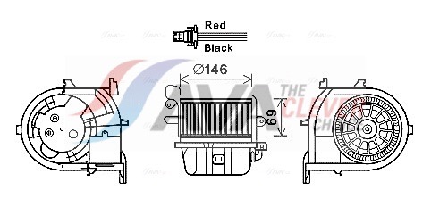 Ventilatore abitacolo - RT8588 AVA QUALITY COOLING