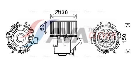 Interior Blower - RT8599 AVA QUALITY COOLING