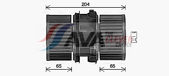 Вентилятор салона - RT8666 AVA QUALITY COOLING
