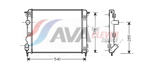 Radiator, engine cooling - RTA2269 AVA QUALITY COOLING