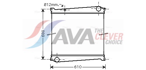 Radiatore, Raffreddamento motore - RTA2379 AVA QUALITY COOLING
