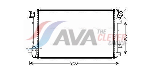 Radiator, engine cooling - RTA2408 AVA QUALITY COOLING