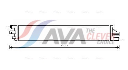 Radiator, engine cooling - RTA2559 AVA QUALITY COOLING