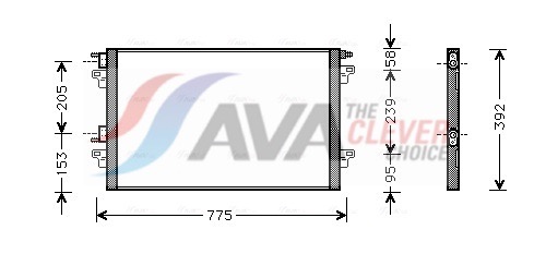 Condensatore, Climatizzatore - RTA5366 AVA QUALITY COOLING