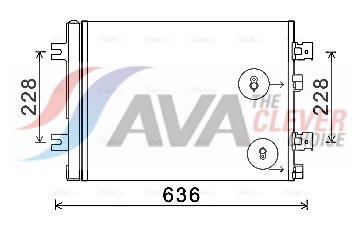 Condenser, air conditioning - RTA5467D AVA QUALITY COOLING