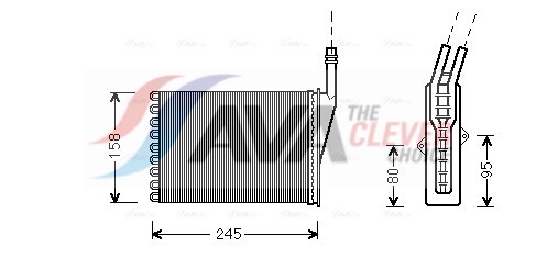 Heat Exchanger, interior heating - RTA6249 AVA QUALITY COOLING