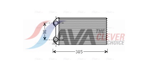 Heat Exchanger, interior heating - RTA6439 AVA QUALITY COOLING