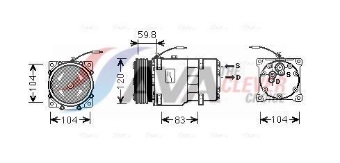 Compressore, Climatizzatore - RTAK402 AVA QUALITY COOLING