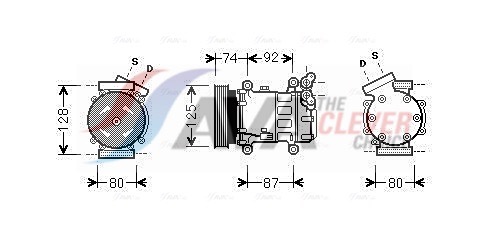 Compressore, Climatizzatore - RTAK452 AVA QUALITY COOLING