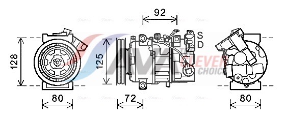 Compressore, Climatizzatore - RTAK489 AVA QUALITY COOLING