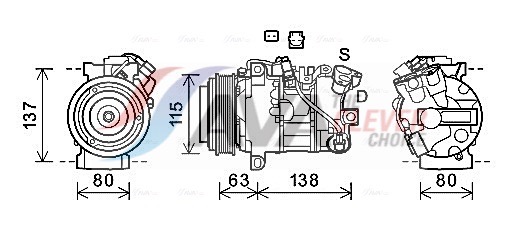 Compressor, air conditioning - RTK630 AVA QUALITY COOLING