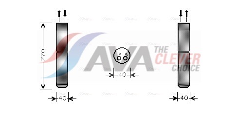 Dryer, air conditioning - RTD493 AVA QUALITY COOLING