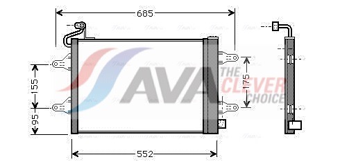 Condensatore, Climatizzatore - SAA5007D AVA QUALITY COOLING