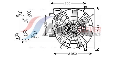 Ventola, Raffreddamento motore - SB7501 AVA QUALITY COOLING