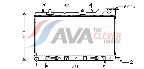 Radiator, engine cooling - SU2048 AVA QUALITY COOLING
