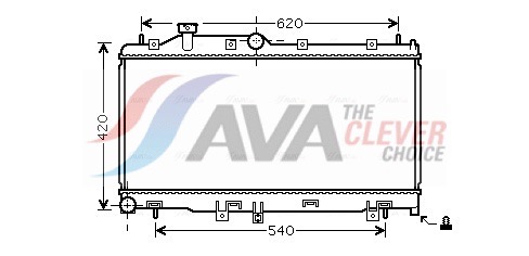 Radiator, engine cooling - SU2065 AVA QUALITY COOLING