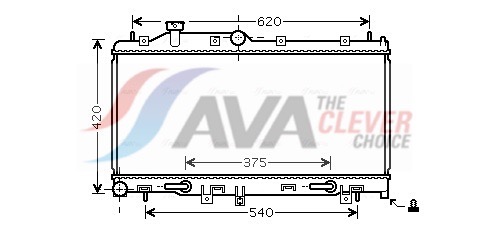 radiatorius, variklio aušinimas - SU2066 AVA QUALITY COOLING