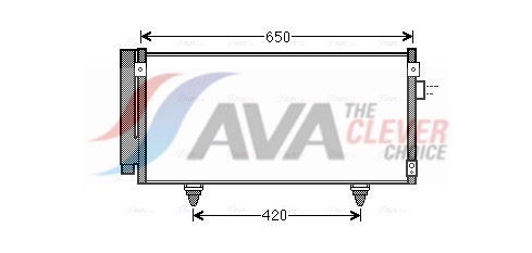 Condenser, air conditioning - SU5077D AVA QUALITY COOLING