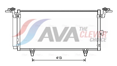 Condenser, air conditioning - SU5084D AVA QUALITY COOLING