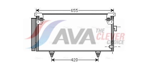 Condenser, air conditioning - SUA5073D AVA QUALITY COOLING