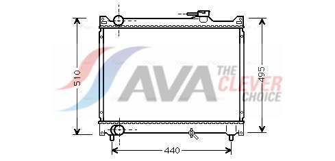 Radiatore, Raffreddamento motore - SZ2046 AVA QUALITY COOLING