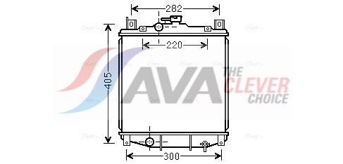 Radiatore, Raffreddamento motore - SZ2059 AVA QUALITY COOLING