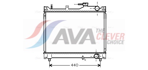Radiator, engine cooling - SZ2079 AVA QUALITY COOLING