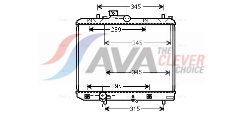 Radiatore, Raffreddamento motore - SZ2111 AVA QUALITY COOLING