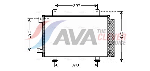 Condenser, air conditioning - SZ5090D AVA QUALITY COOLING